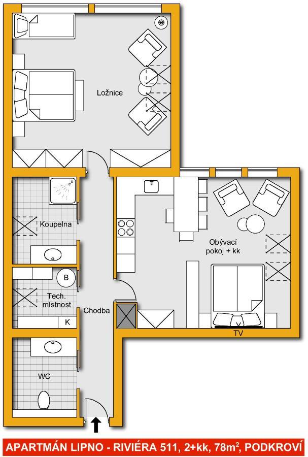 Luxury Apartman Lipno Lipno nad Vltavou Exteriör bild